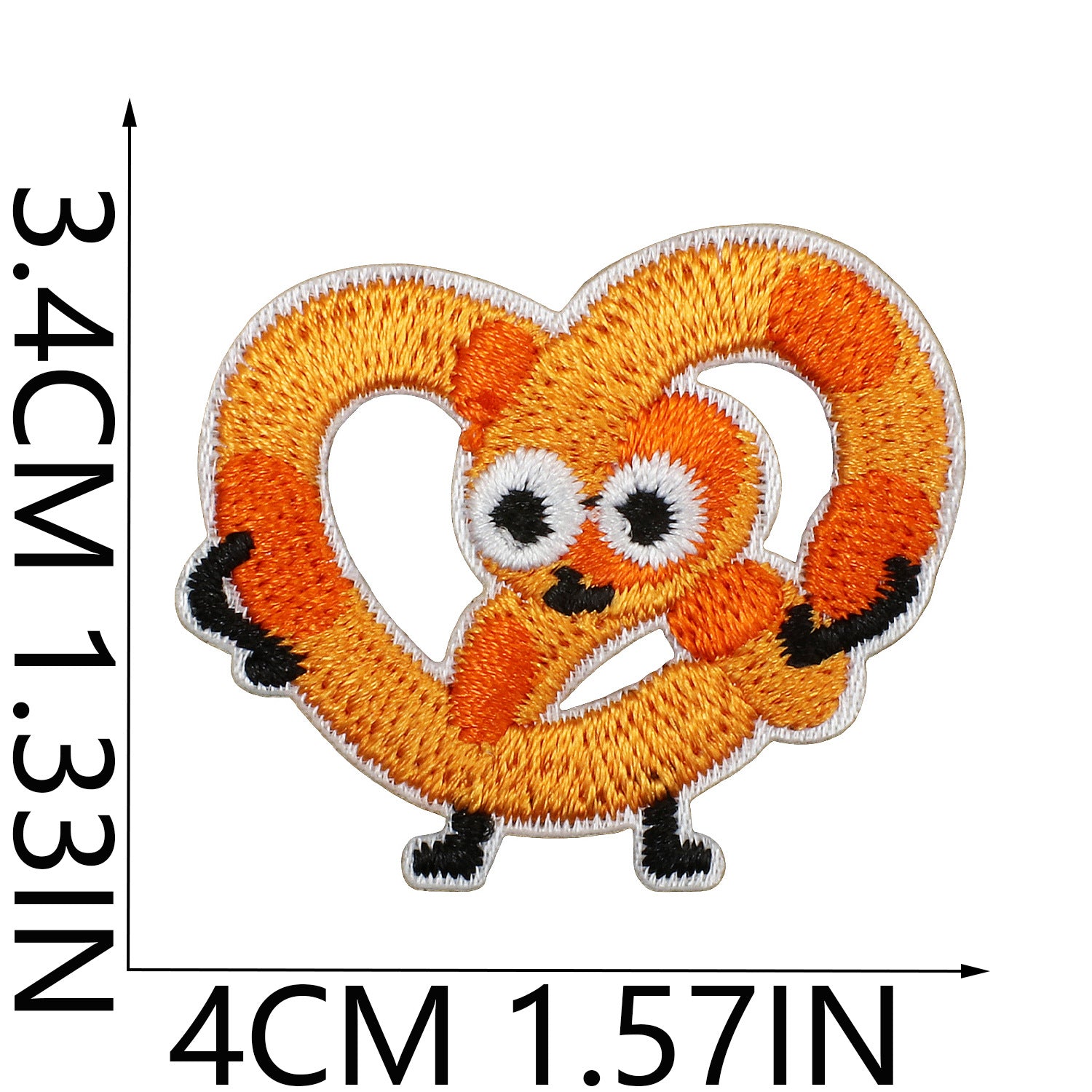 Wholesale Cartoon Matcha Croissant Embroidery Patch For Clothing Hats DIY Craft Decorative Accent