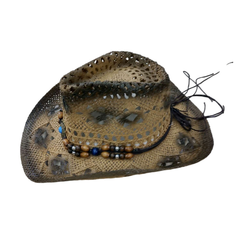 Wholesale Hollowed Out Western Cowboy Straw Hats