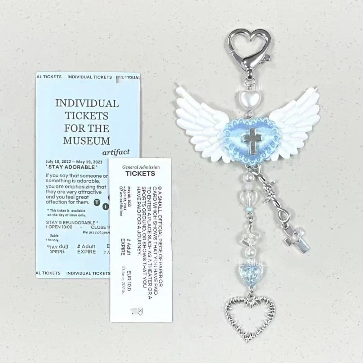 Wholesale Blue Sky Mobile Phone Chain Blue Medical Series Guben Chain Keychain