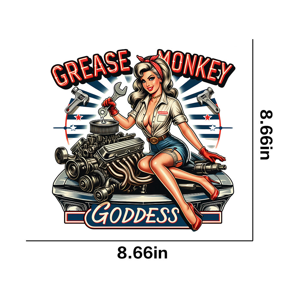 Wholesale 10pcs Retro poster girl UV DTF Ready to Press Transfers Wraps