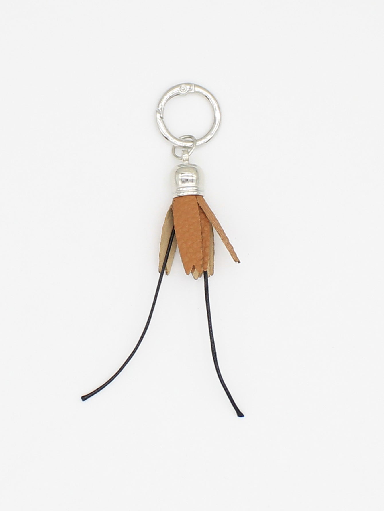 Wholesale Simple pu flower tassel shoe hanging jewelry pendant keychain mobile phone pendant