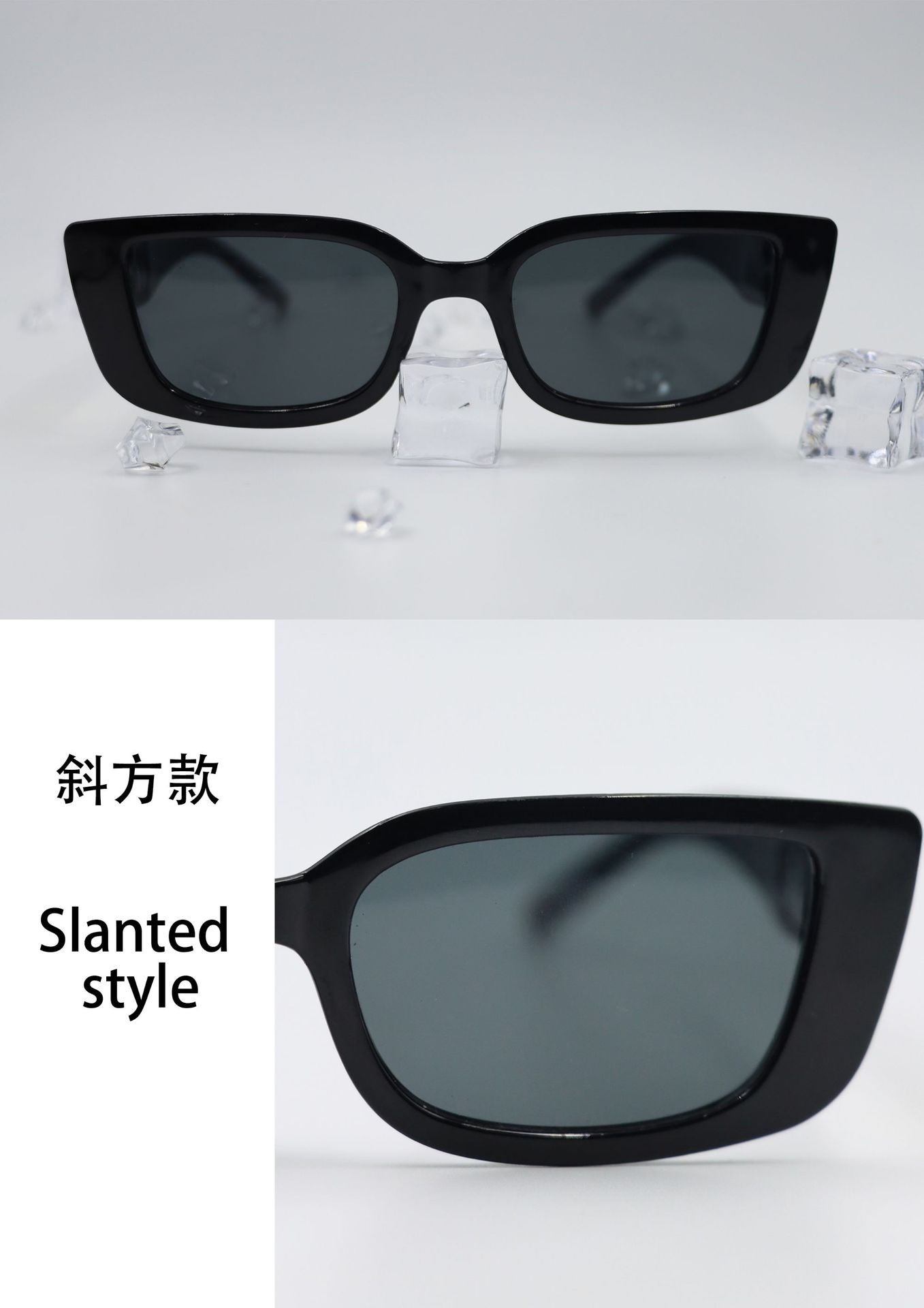 Wholesale Fashion Personalized Retro Square Cat Eye Sunscreen Sunglasses