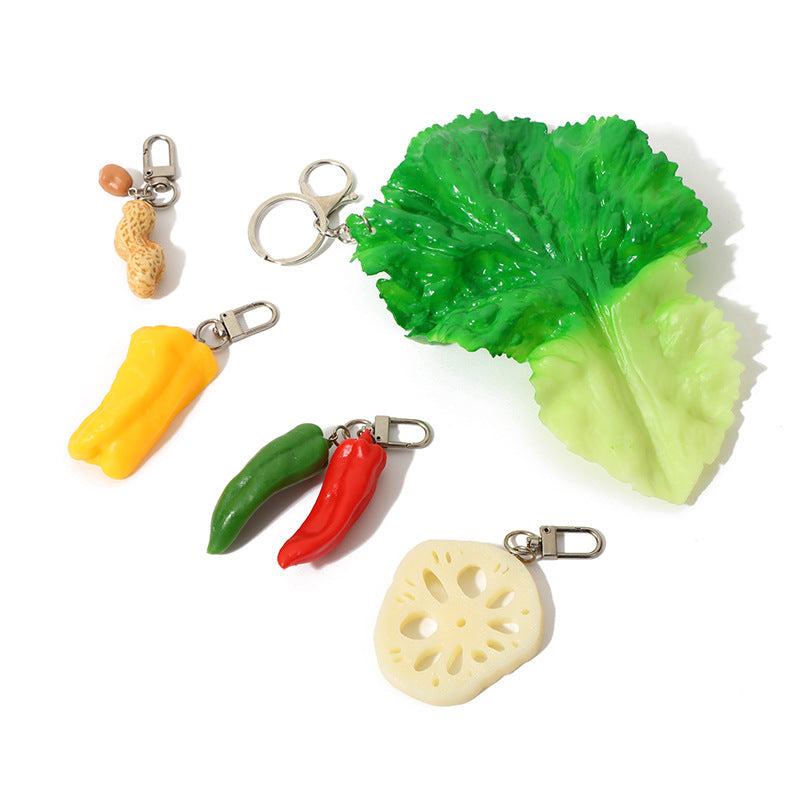 Wholesale PVC Vegetable Keychain