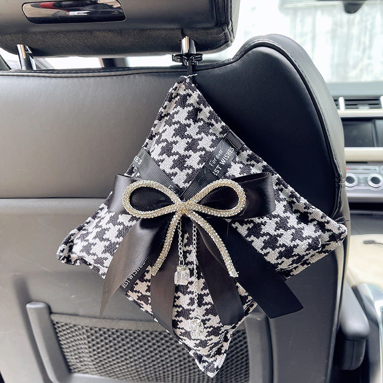 Wholesale Diamond Bow Knot Deodorizing Cotton and Hemp Car Accessories