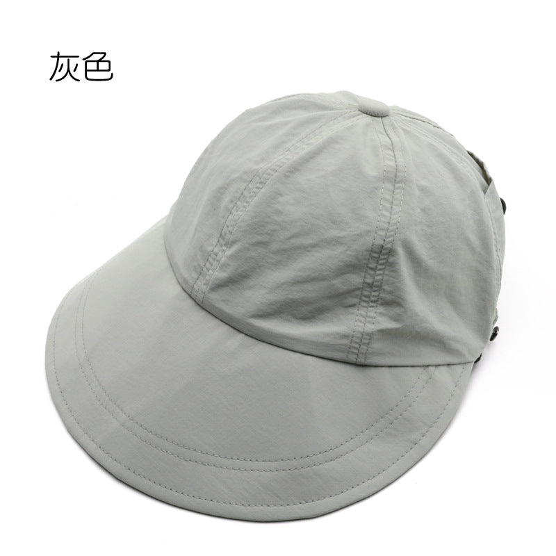 Wholesale Solid Color Light Panel Large Brim Foldable Outdoor Sun Hat