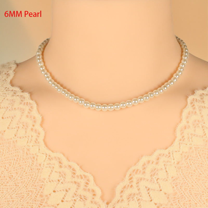 Wholesale women's pearl necklace clavicle French style necklace