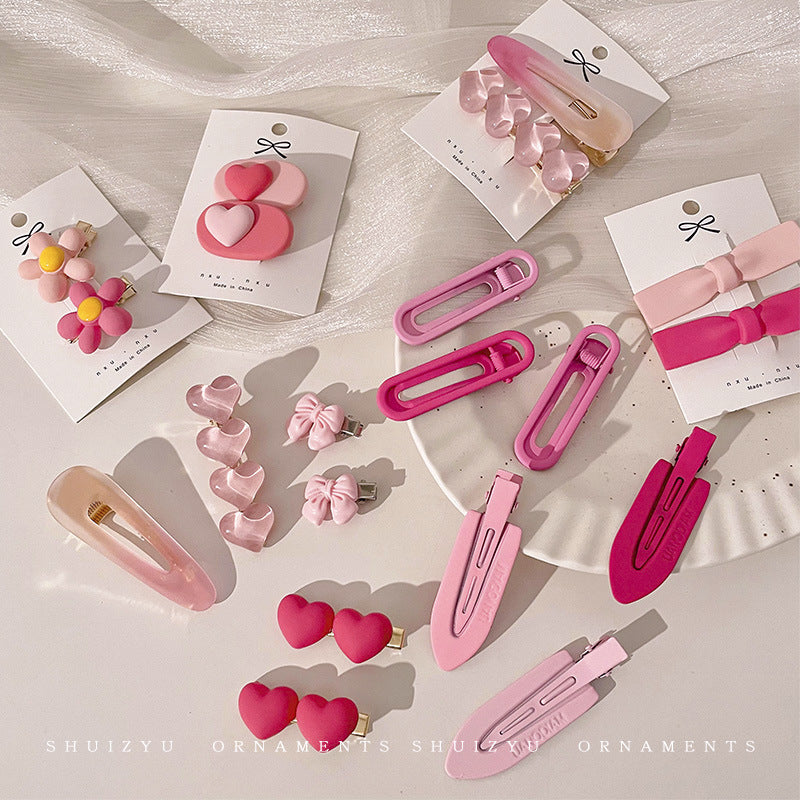 Wholesale Pink Hairpin Duckbill Clip