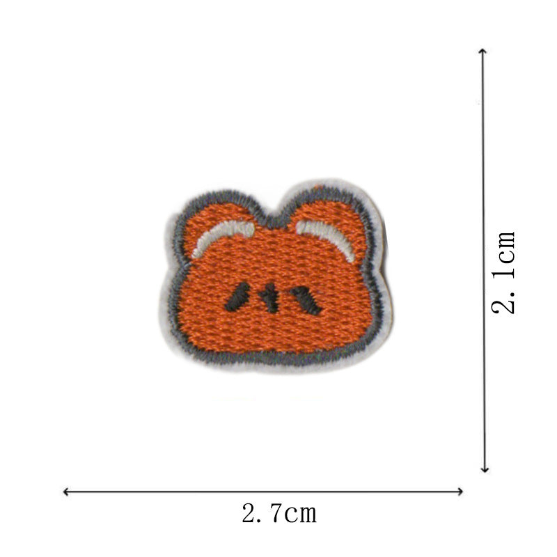 Wholesale Polyester Cotton Animal Embroidery Patches Cute Panda Dog Rabbit Designs For Kids Clothing DIY Craft Supply