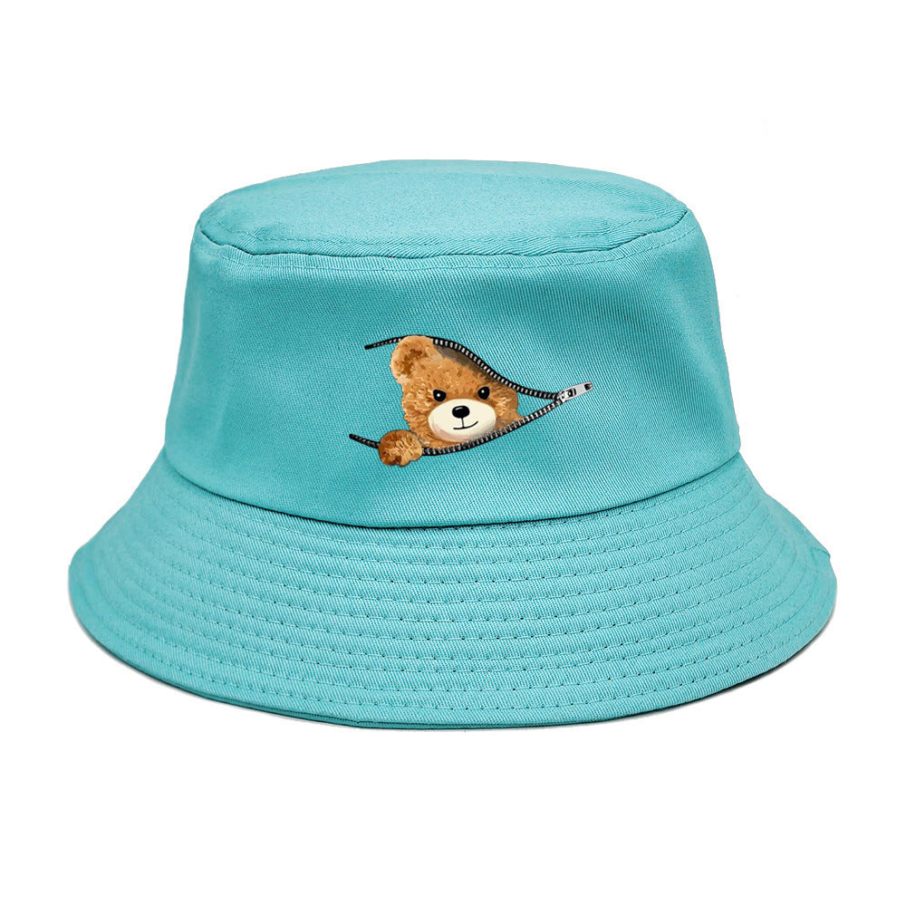 Wholesale New Printed Bear Bucket Hat