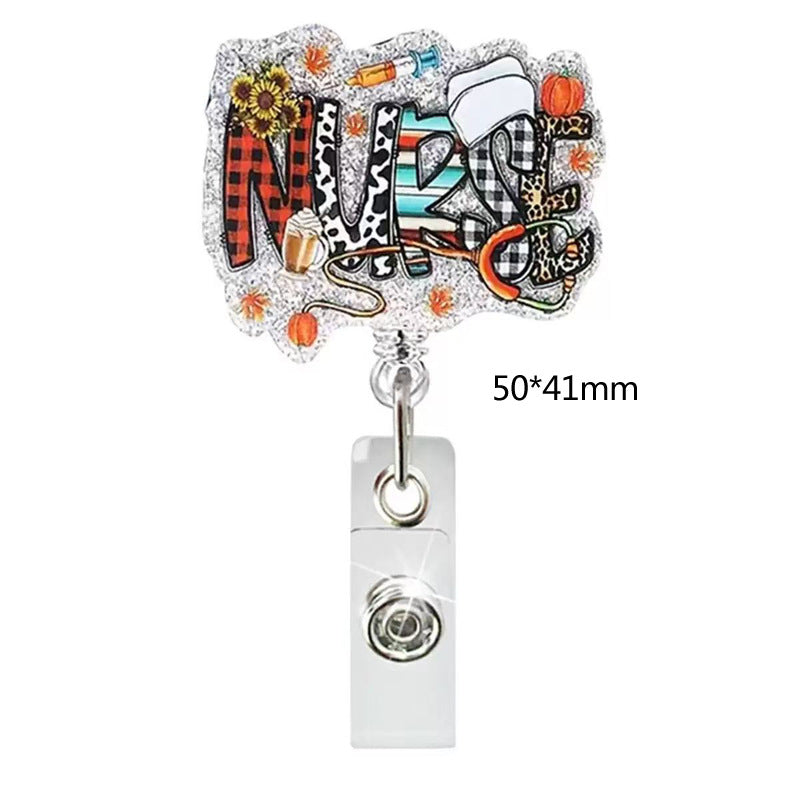 Wholesale  Doctor and nurse badge with retractable buckle  Badge Reels