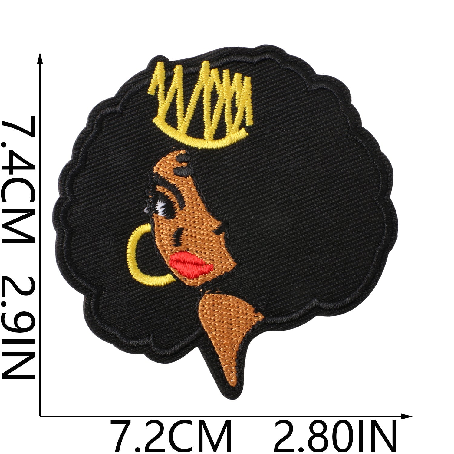 Wholesale Black Girl Magic Embroidered Iron On Patches Motivational Slogan DIY Clothing Decoration