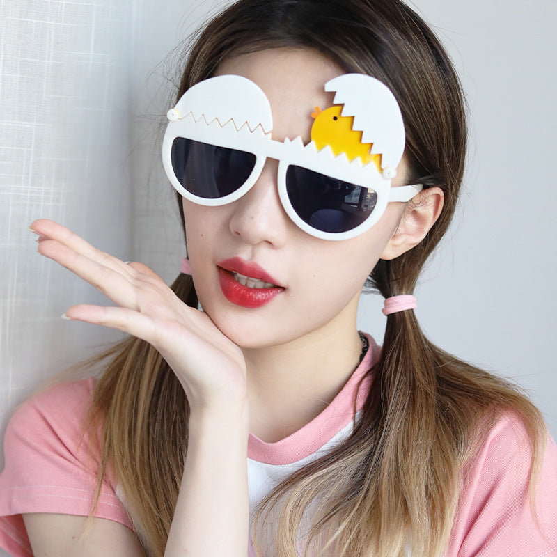 Wholesale Easter ABS Chicken Eggshell Rabbit Easter Egg Children's Adult Party Glasses