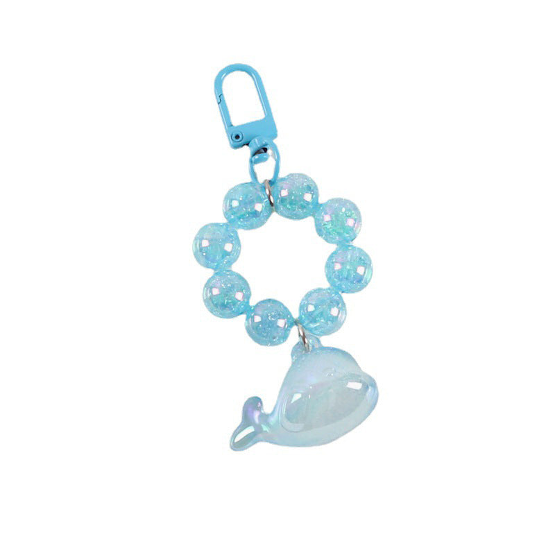Wholesale Resin Whale Beads Keychain