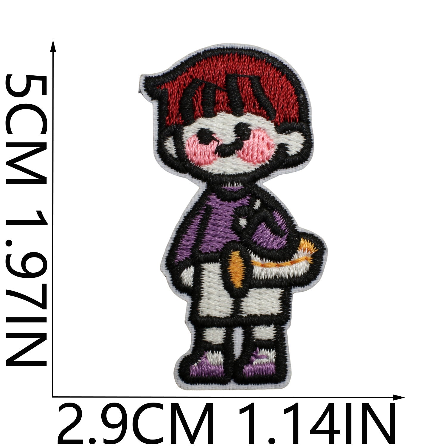 Wholesale Polyester Embroidered Patch Cute Girl Design DIY Clothing Accessory For Kids Boutique Gift