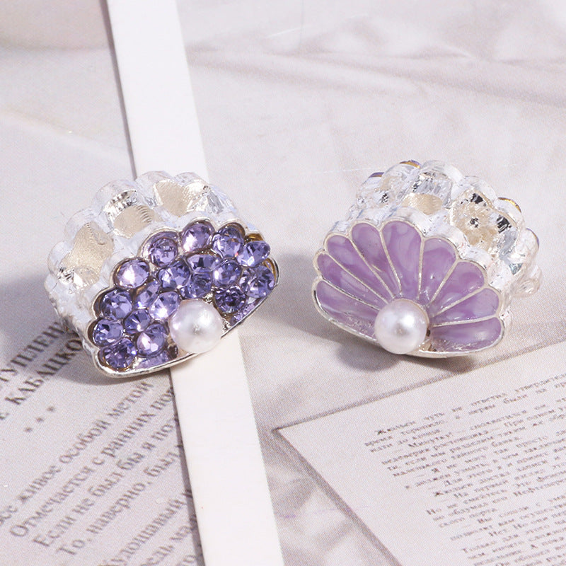 Wholesale 6pcs/pack 3D double-sided small fan four-hole DIY loose beads