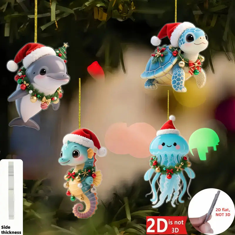 Wholesale 2D acrylic hanging ornaments