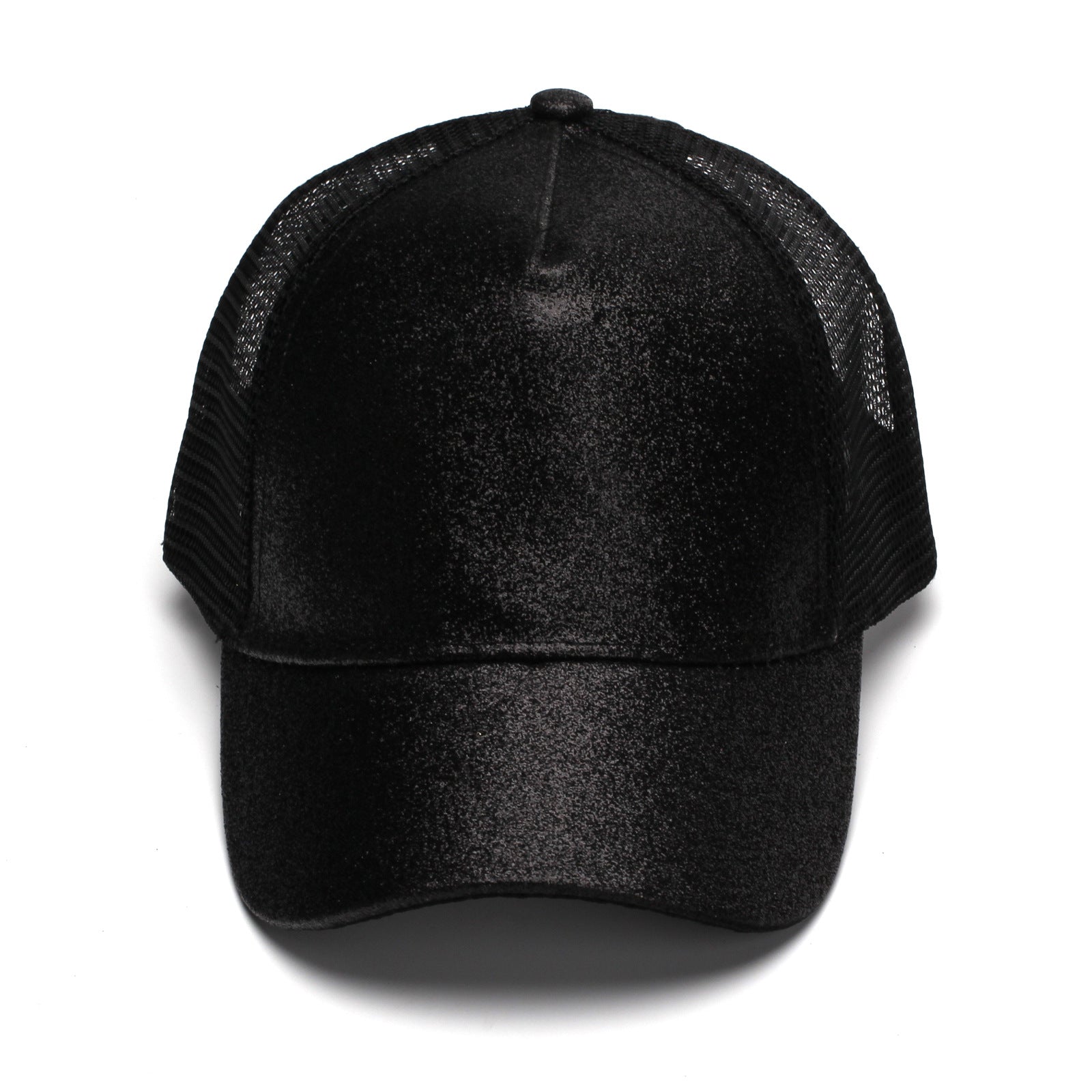 Wholesale Glitter Ponytail Baseball Mesh Cap