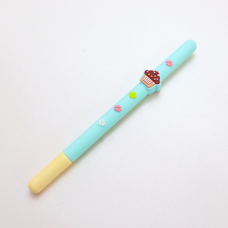 Wholesale Silicone Chocolate Stick Pattern Plastic Neutral Pen