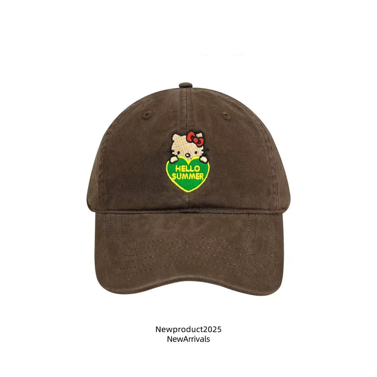 Wholesale Cute heart-embroidered baseball cap