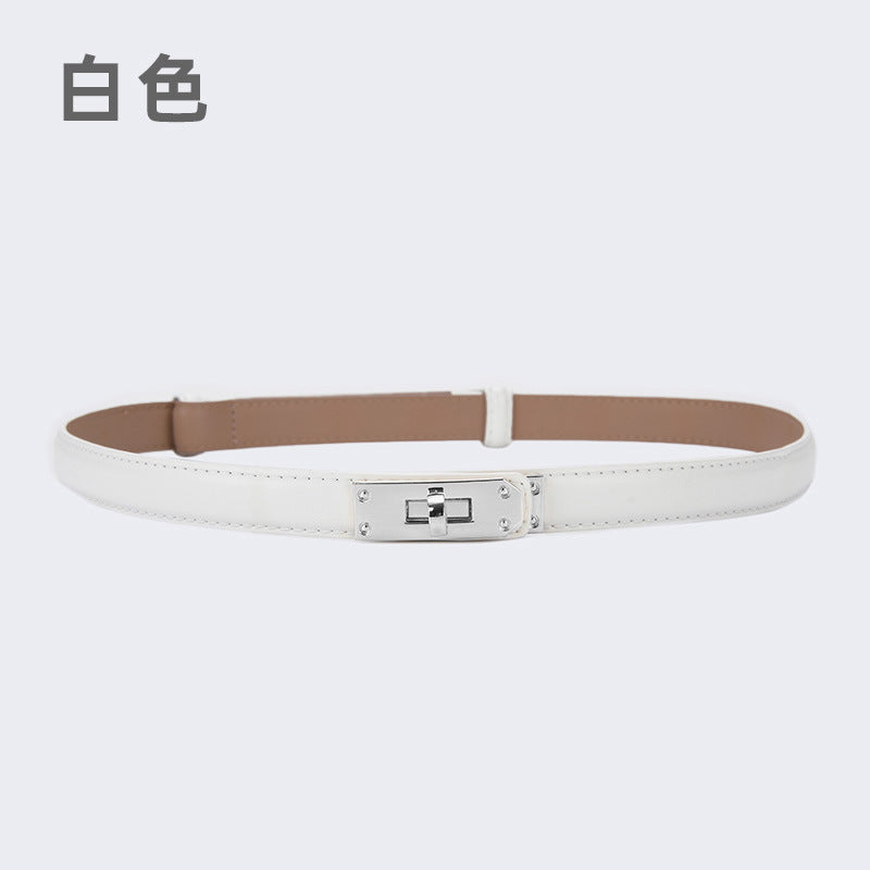 Wholesale women's thin belt skirt casual pants belt waist buckle belt