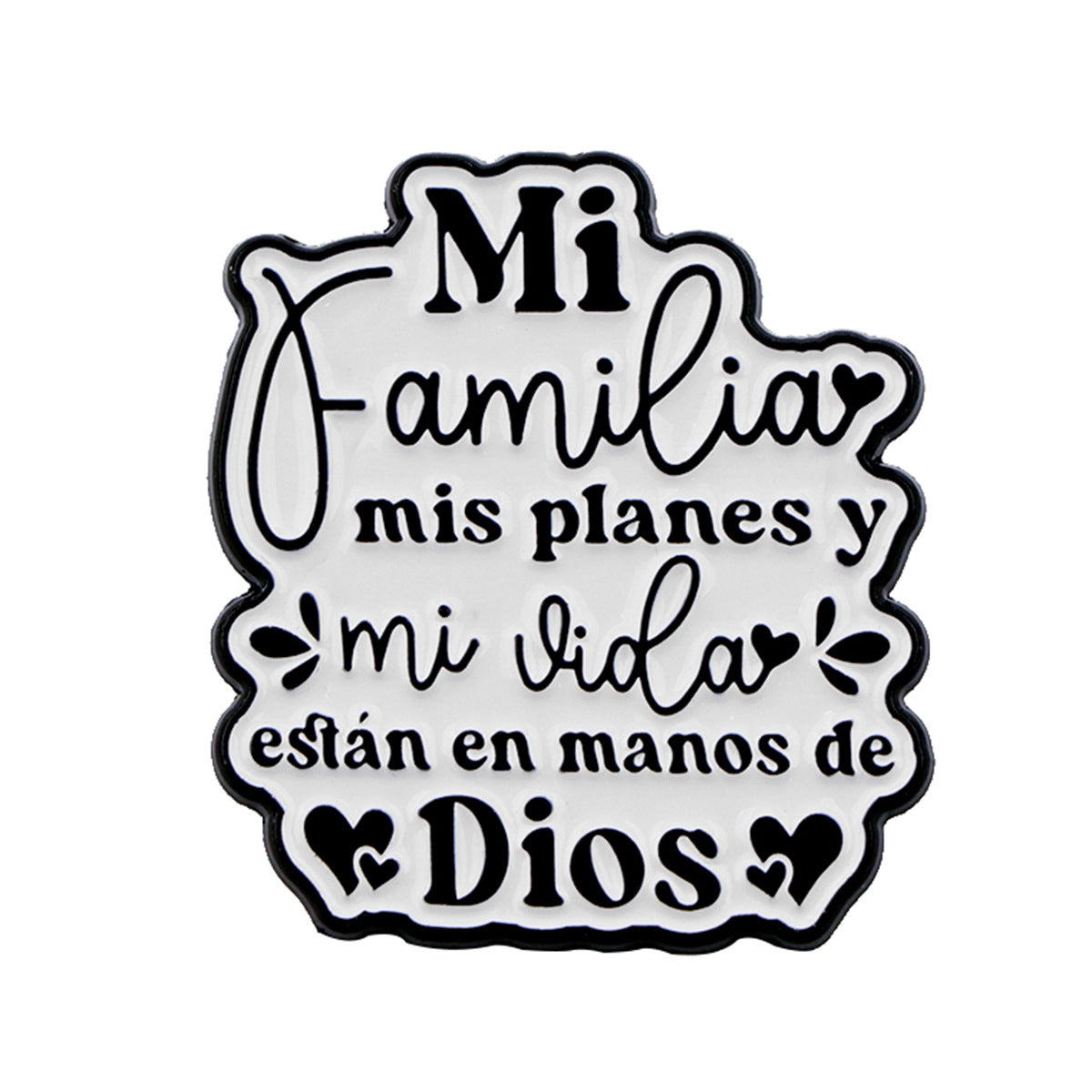 Wholesale Inspirational Quotes Series English Brooch Metal Accessories