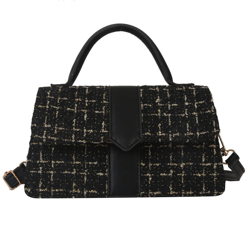 Wholesale PU Casual Plaid Small Square Bag