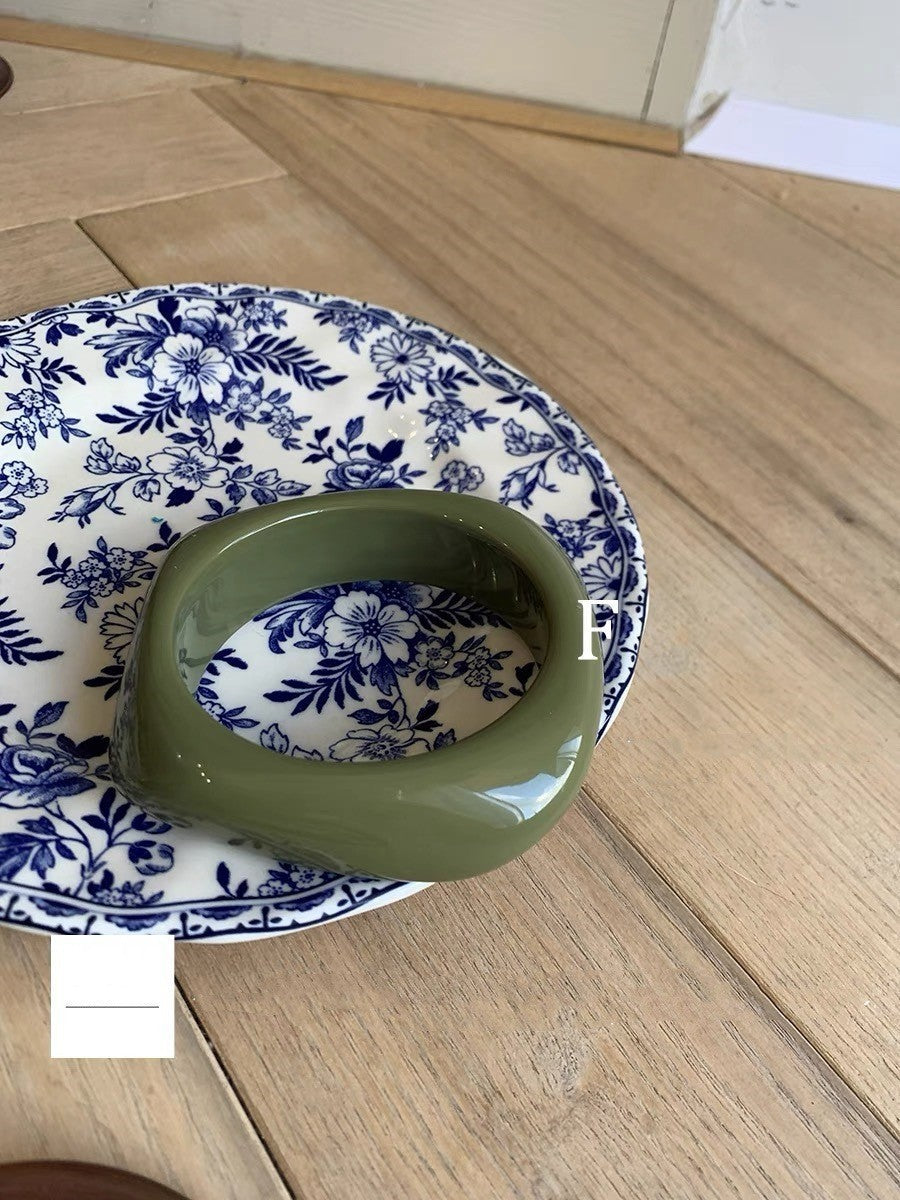 Wholesale Vintage Acrylic Geometric Irregular Ring Resin Bracelet