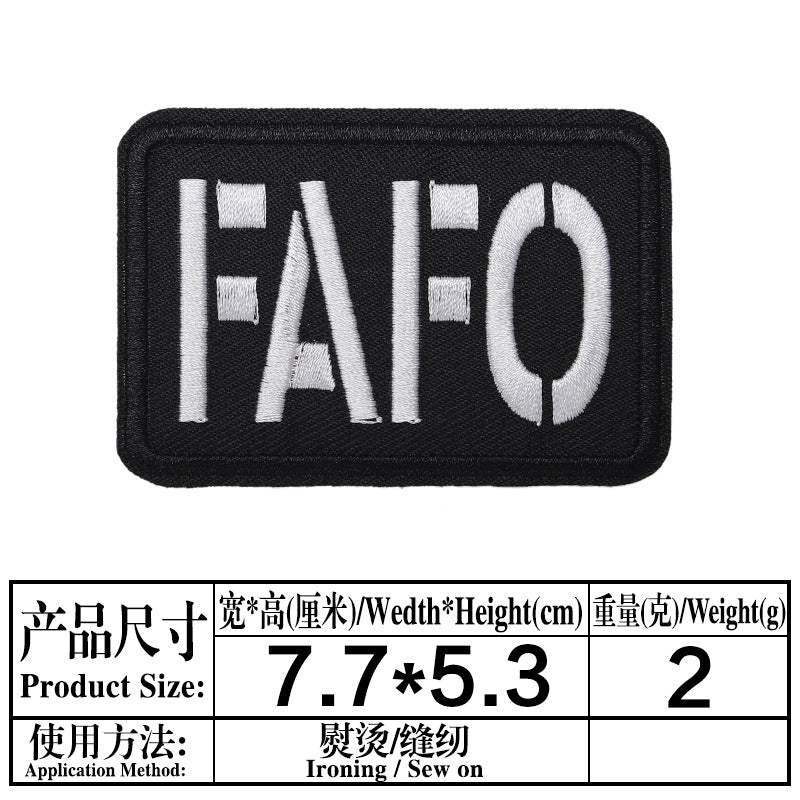Wholesale Twill Embroidered Alphabet Patches Black White Rectangle Applique 33 Styles For Sweater DIY Craft Supply
