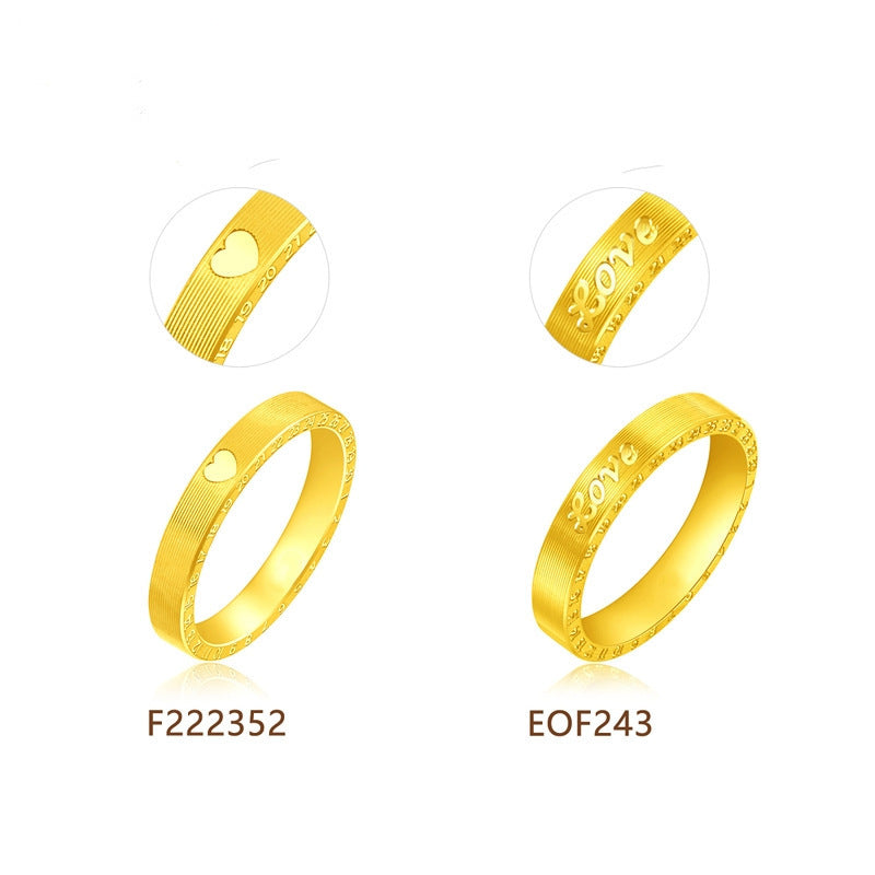 Wholesale Valentine's Day Copper Plated Love Rings