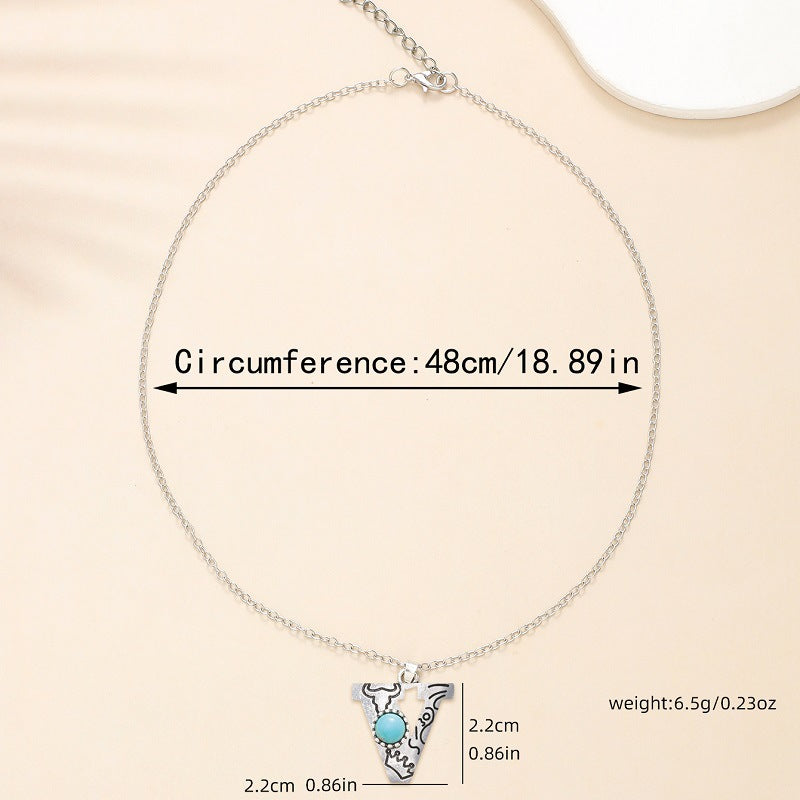 Wholesale Alloy English letter necklace western style