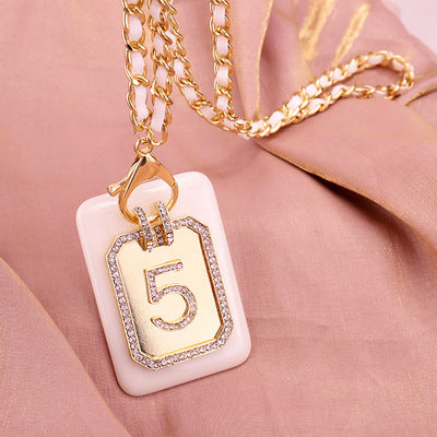 Wholesale Crystal Full Diamond Pendant Alloy Necklaces