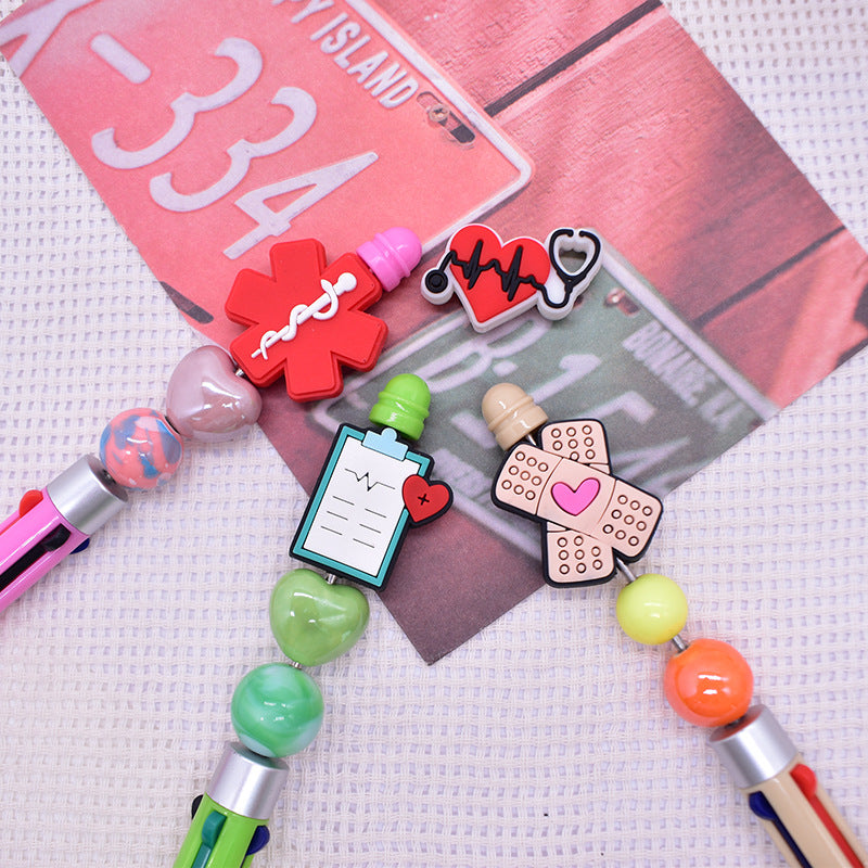 Wholesale Random 100pcs/pack Medical and Medical Beaded  Focal Beads