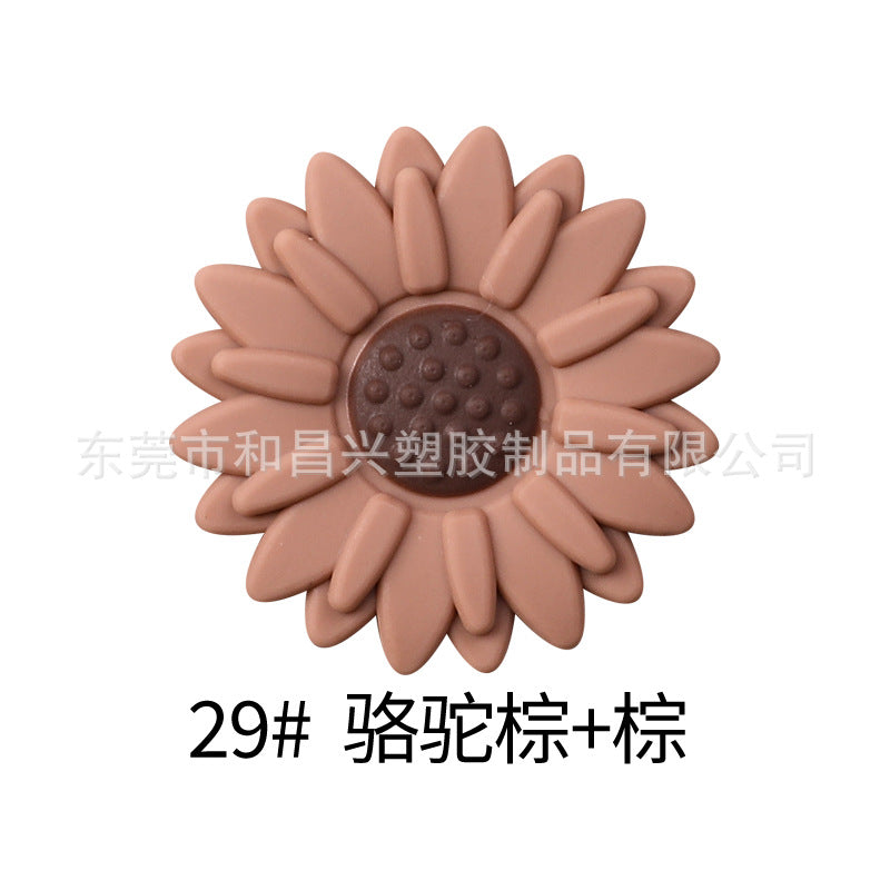 Wholesale  20pcs  Colorful Daisy Silicone Beads