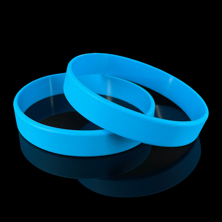 Wholesale 100pcs Sports Bracelets Grouped Printable Engraved Color-filled Rubber Bracelets