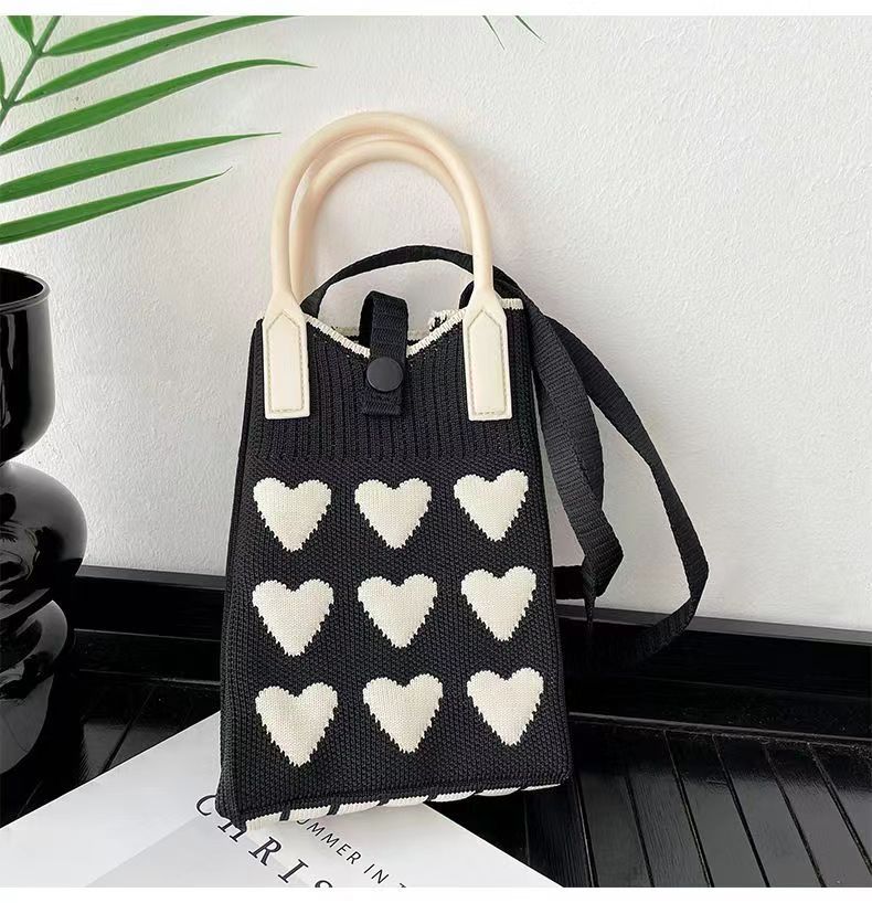 Wholesale Knitted Versatile Sweet Crossbody Handbags