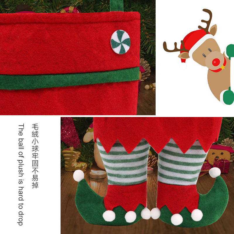 Wholesale Christmas elf bag candy bag Christmas gift gift bag