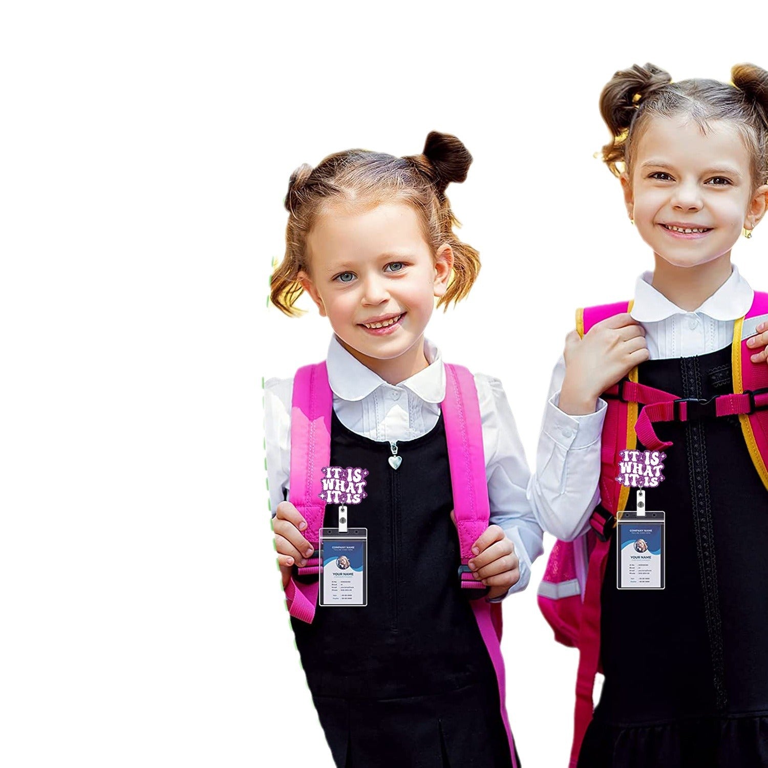 Wholesale acrylic glitter rotatable retractable badge scroll keychain