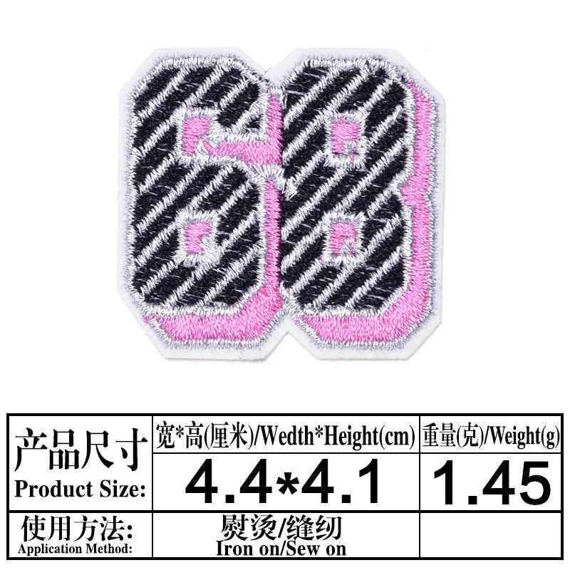Wholesale Cute Cartoon Embroidered Fabric Patches With Bells 9 Piece Set For Coat Decoration DIY Clothing Craft Supply