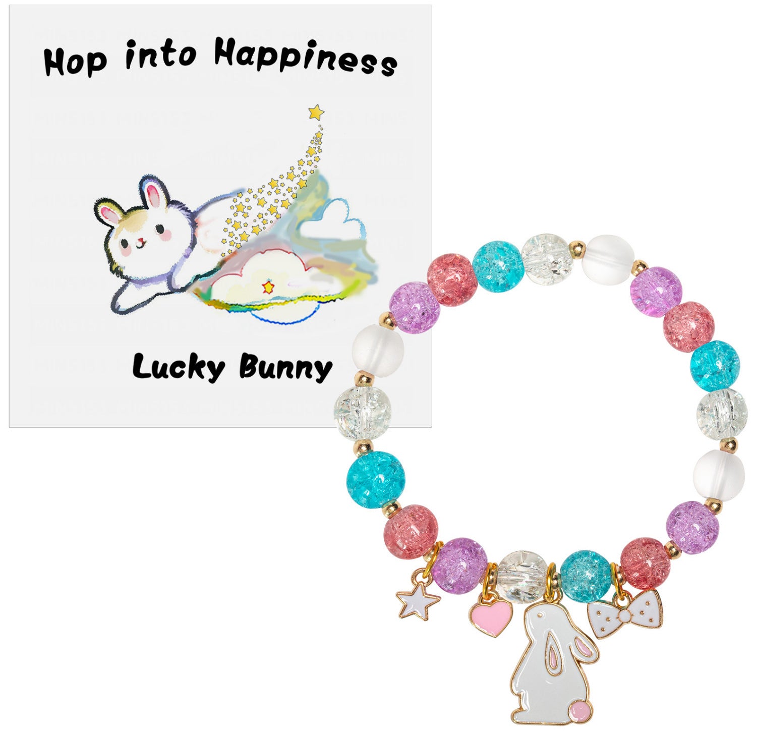 Wholesale   Easter Bunny Soft Clay Bracelet