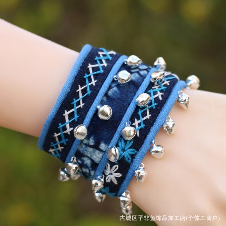Wholesale fabric tie-dye bracelet ethnic style handmade bracelet