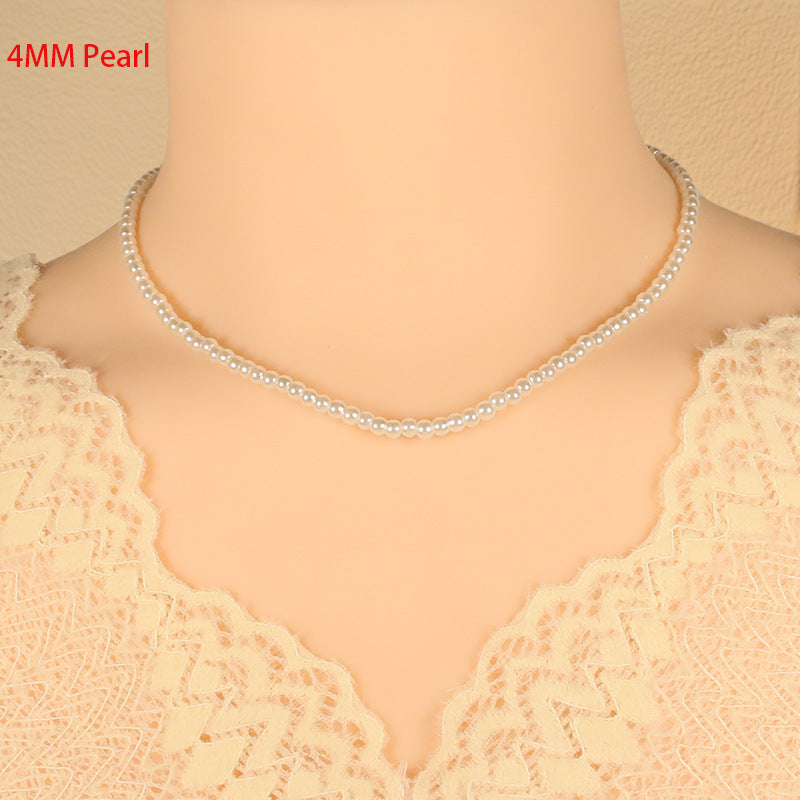 Wholesale women's pearl necklace clavicle French style necklace