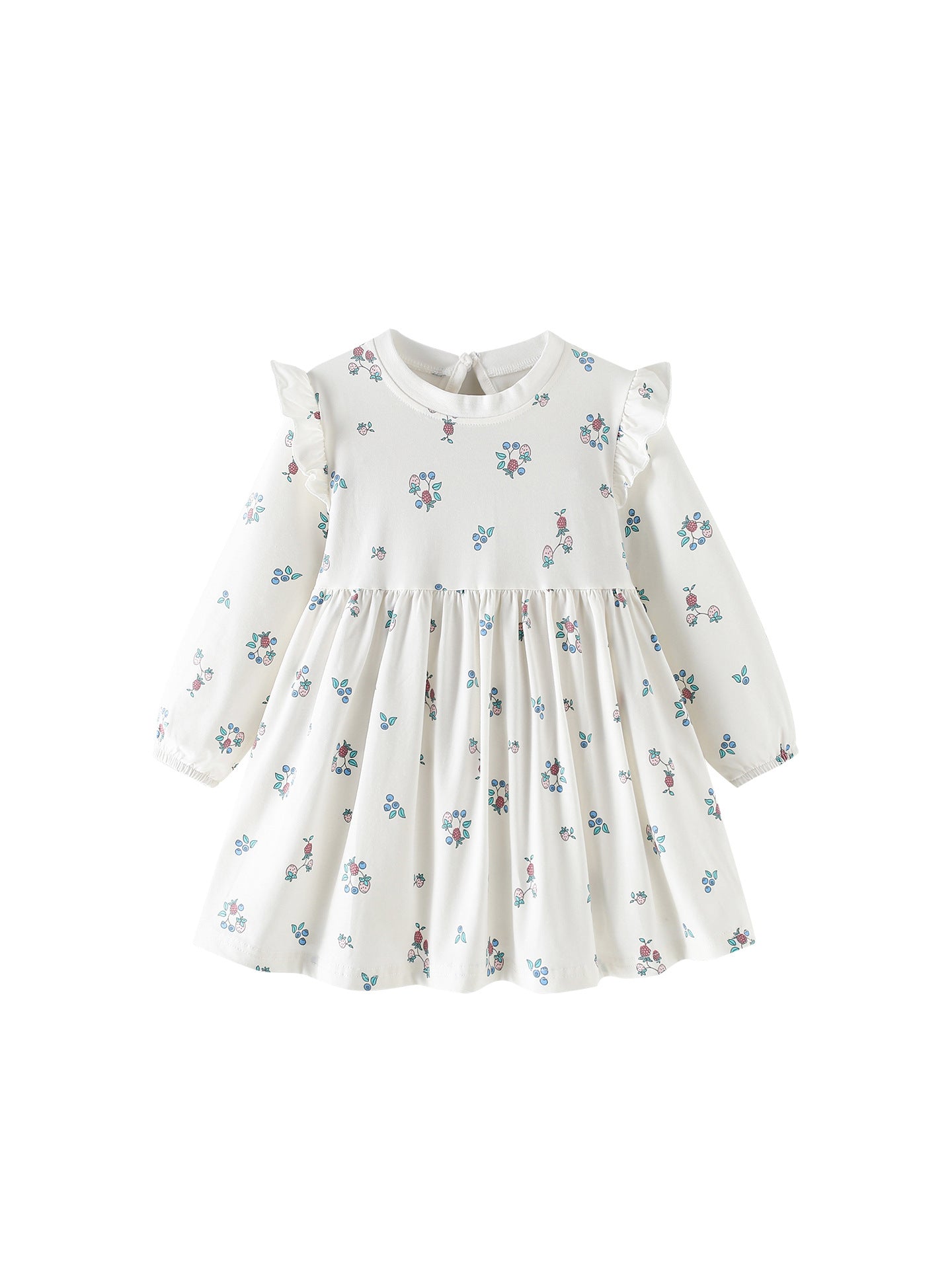 Wholesale European Style Girls Long Sleeve Cotton Dress Soft Breathable Everyday Fashion Dress For Resale