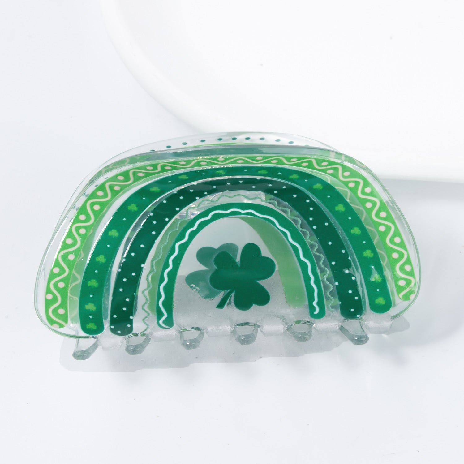 Wholesale Clover St Patricks Day Pvc Hairpins