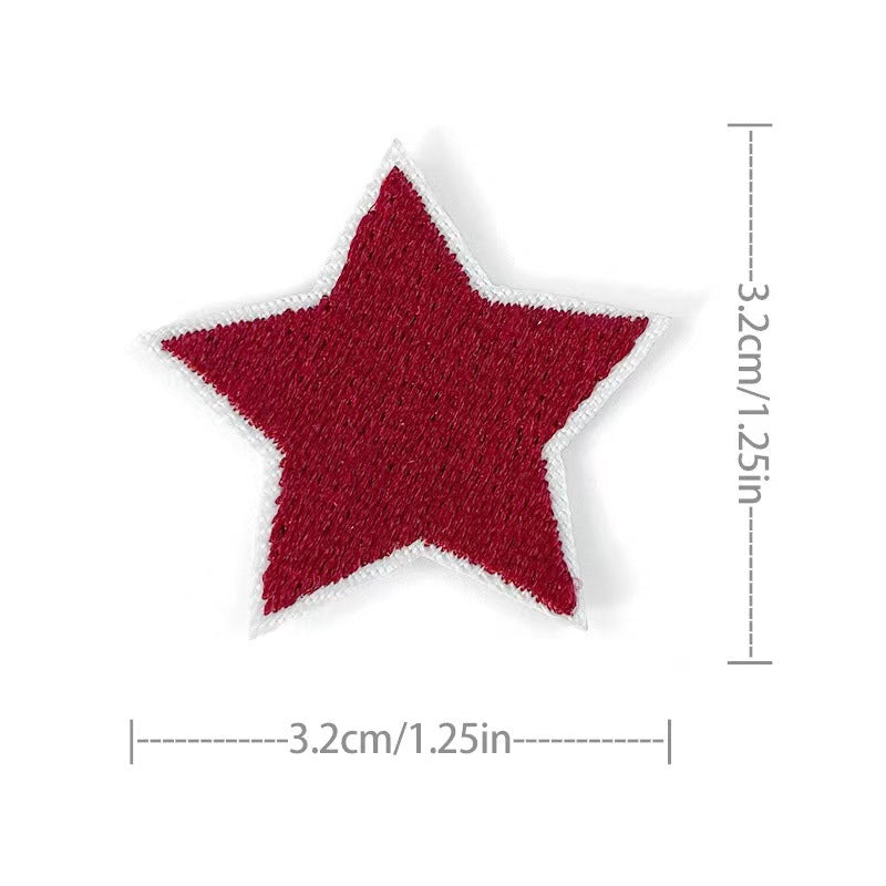 Wholesale Embroidered Star Patches 36 Pack Sew On Appliques For Clothing And Towels Fashion Accessory DIY Gift Resale