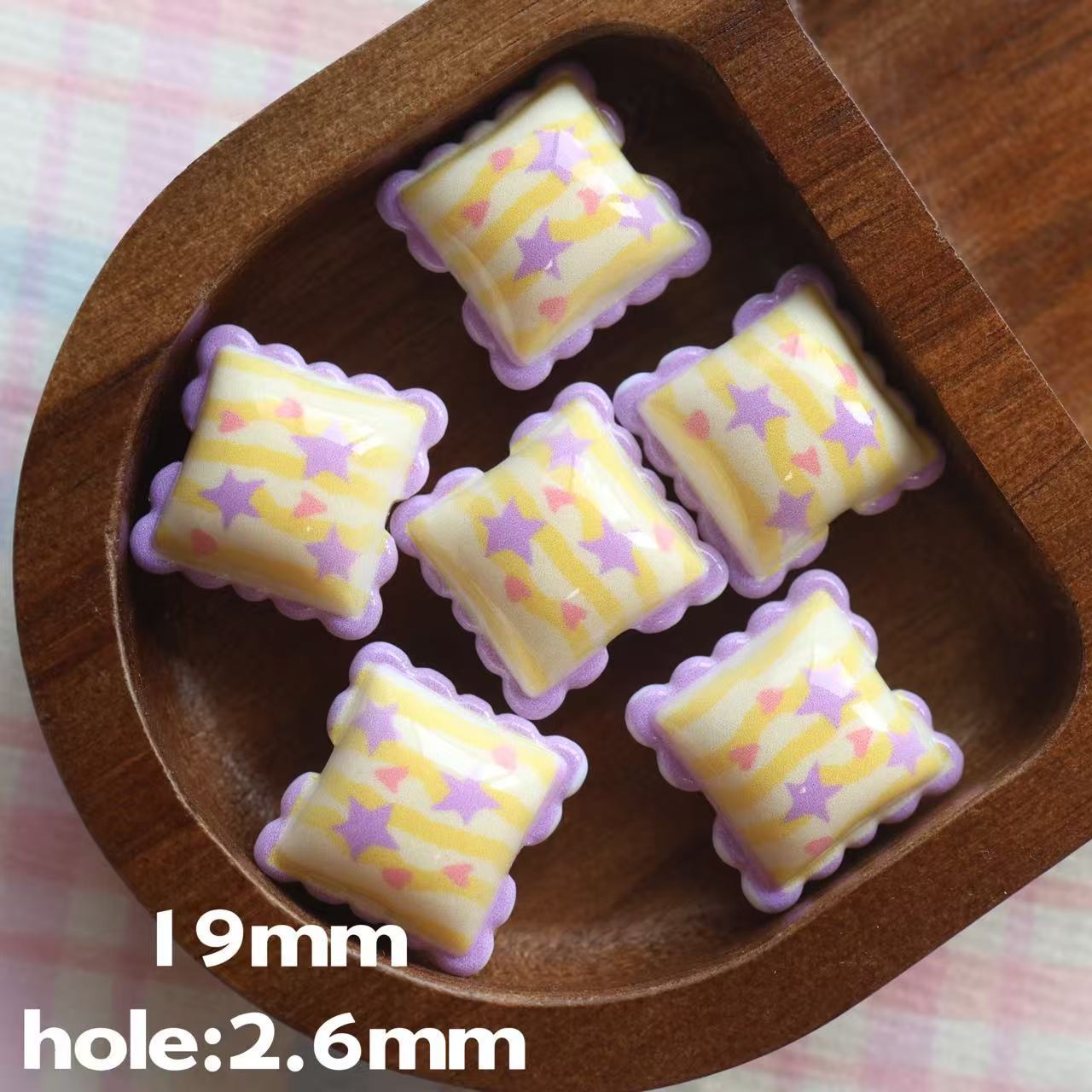 Wholesale 10pcs Double-sided printed cartoon cute style pillow beads