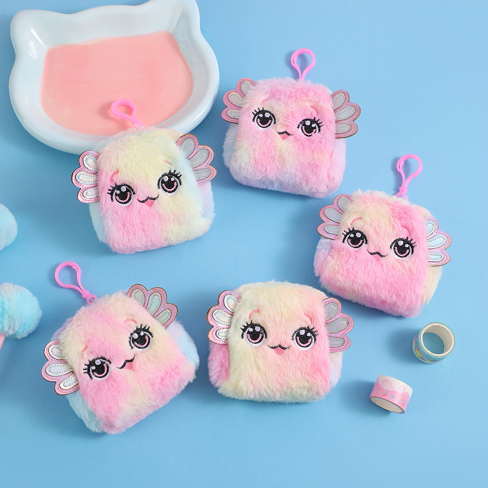 Wholesale Giant salamander plush storage bag student earphone bag