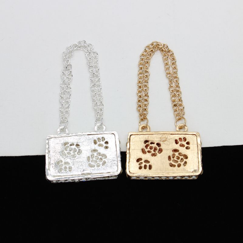 Cadena de aleación de la aleación al por mayor Bag Cart Outlet Caja de teléfono móvil Diy Colgante