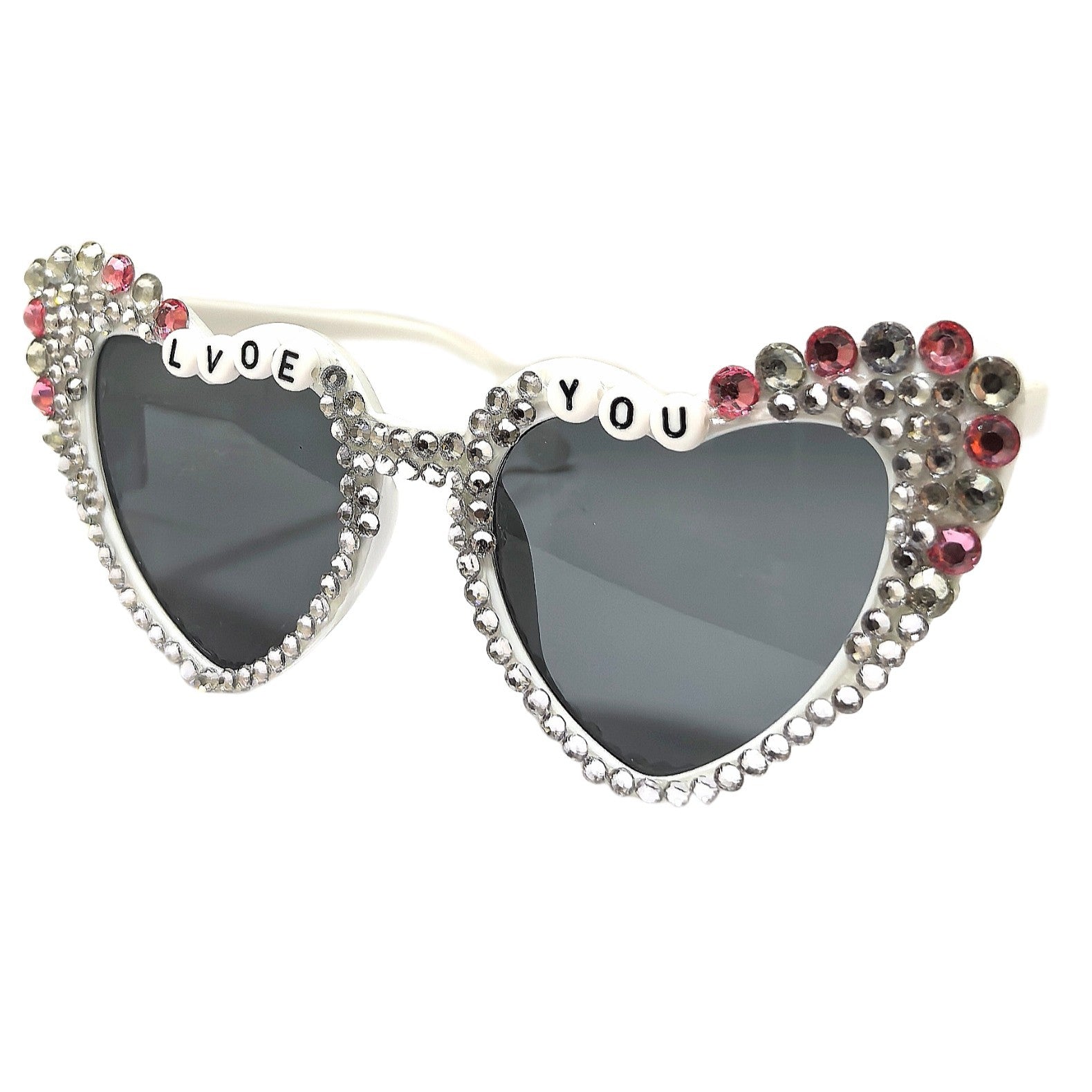 Wholesale  Peach Heart Sunglasses Wedding Heart Cat Eye Sunglasses
