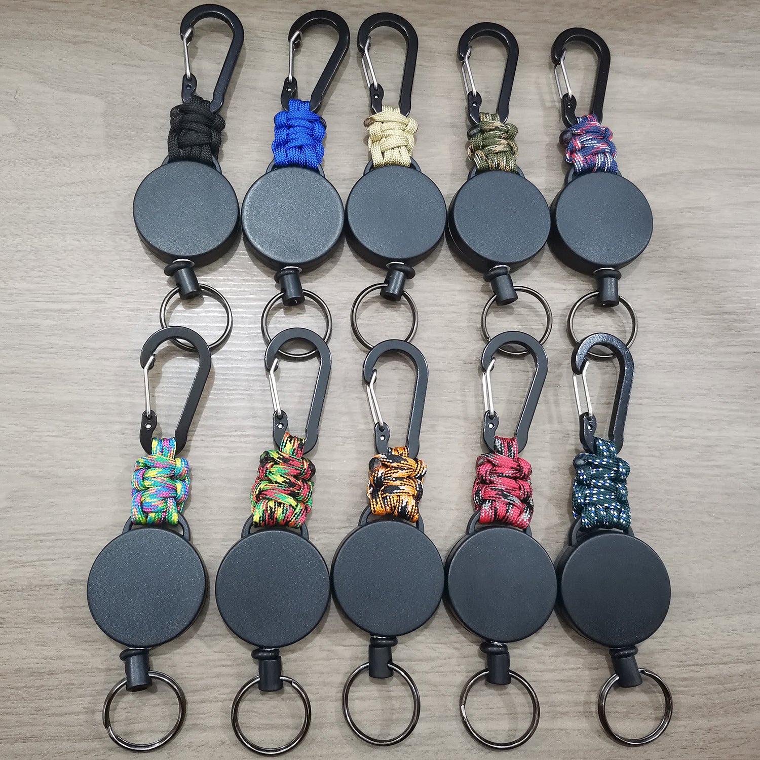 Wholesale ABS Carabiner Anti-lost Telescopic Keychain
