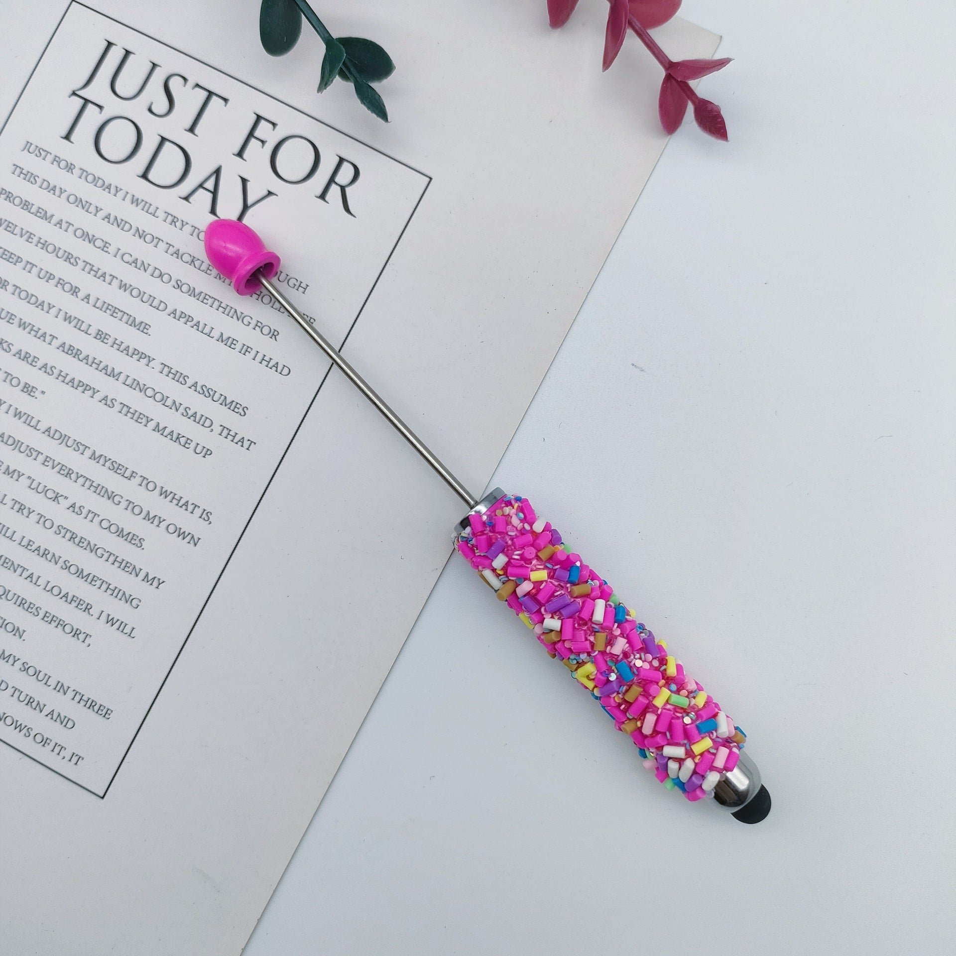 Wholesale Colorful Sugar Capsules Touch Screen Beadable  Pen